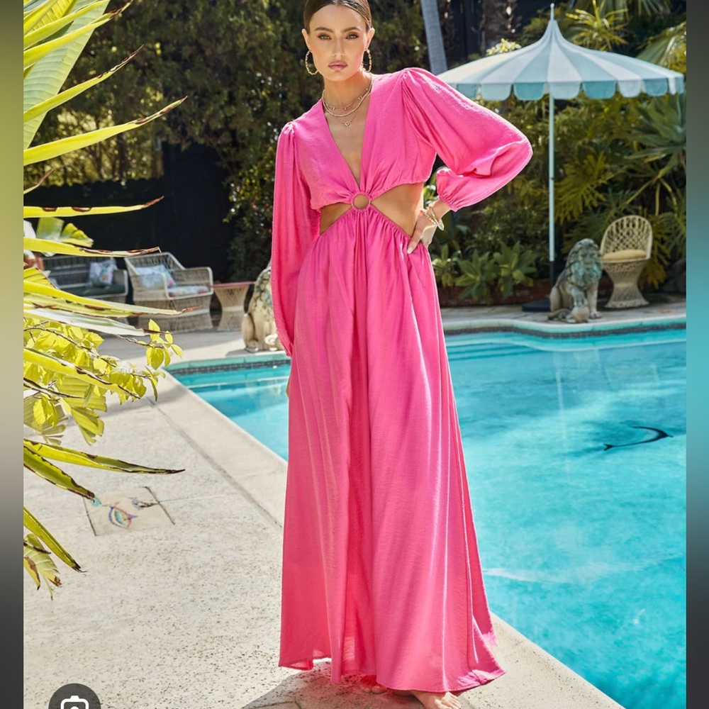Pink Vici Cutout dress